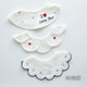 ins Korean style new baby bib petals 360 rotating baby saliva towel pure cotton gauze bib fake collar set