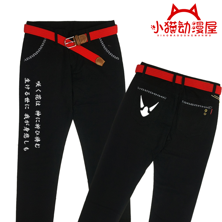 Nhà hoạt hình mèo con tám tầng Sakura dài quần sập trường 3 xung quanh đâm sầm 3 quần thường hai quần Yuan - Carton / Hoạt hình liên quan hình dán dễ thương