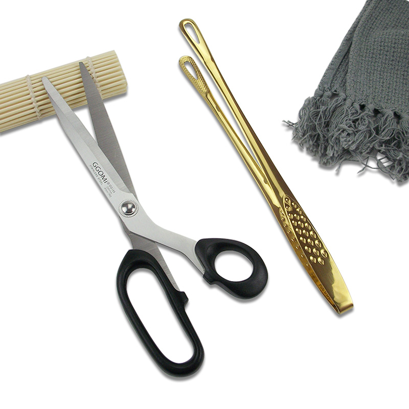 Korean Grilled Meat Clip Stainless Steel Scissors Barbecue Nip Bull Row Clip Gold Buffet Roast Meat Clip Lengthened Bread Clip