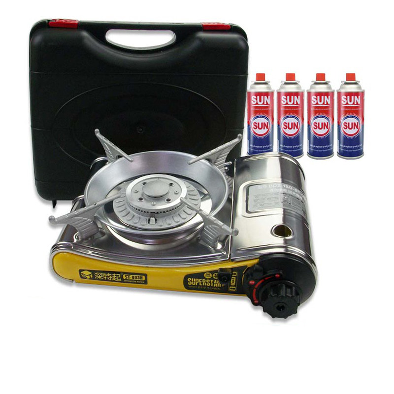 Korea stainless steel oven grill portable fire boiler windproof stove ST-003 card type furnace outdoor portable