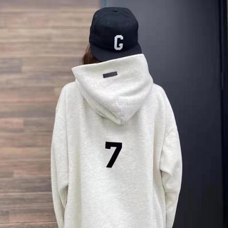 Fog Hooded Sweatshirt for Women, Spring Style, Flocked Letter Print Abc, American High Street Fashion Brand, Loose Fit, Couple's Thick Hoodie