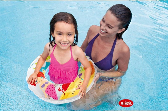 Trẻ em mới bơi vòng trẻ sơ sinh bé trai bé gái chơi vòng tròn nước vòng nách phao phao - Cao su nổi phao cổ cho bé