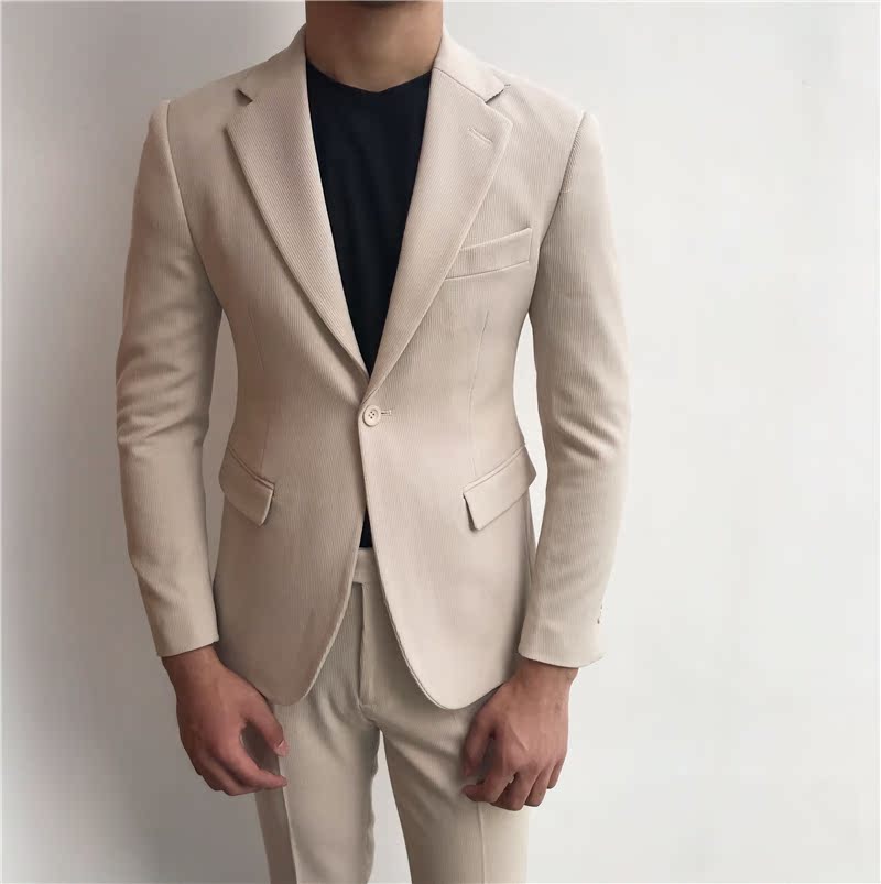 Ông Lu San tự chế phiên bản tiếng Hàn của bộ vest nam mỏng giản dị phù hợp hàng ngày quần nam
