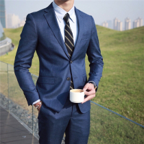 Mr Deer San Korean men's lightweight slim suit Japanese business dress banquet high-quality suit suit tide