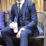 Mr. Lu San 2017 new British suit suit nam Slim phiên bản Hàn Quốc của bộ đồ công sở ba mảnh đẹp trai quần áo thể thao nam