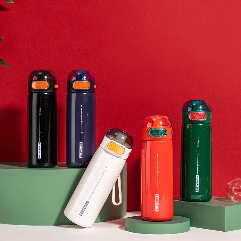 Bécar plums pure colour water glasses high face value for men and women anti-leakage portable cups High quality durable insulation cup work 