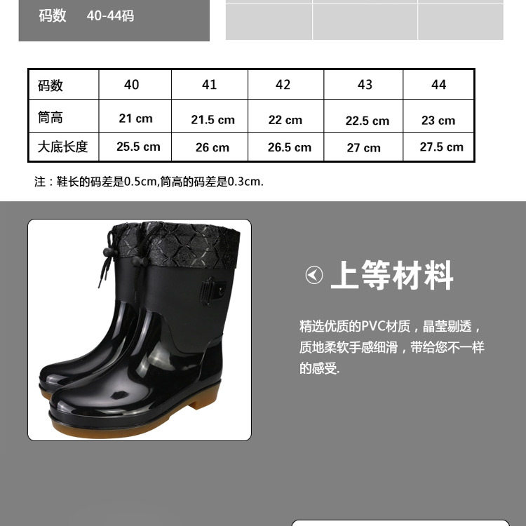 Chaussures - bottes caoutchouc homme pour printemps - semelle tendon - Ref 964116 Image 8