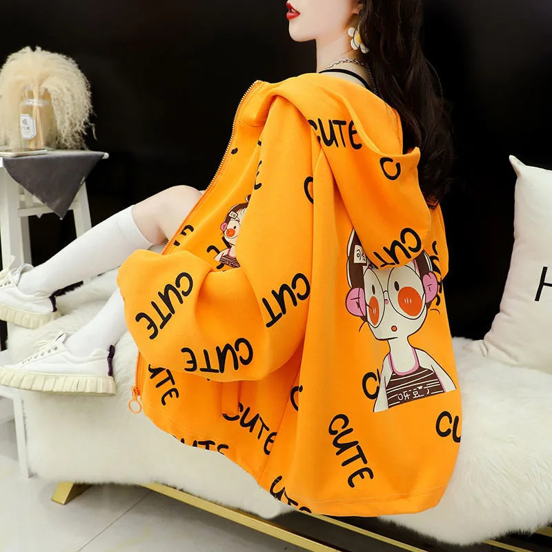 2021 Spring Autumn New Pregnancy Woman Dress Han Version Loose Design Sense Collage Color Jacket Casual Thick Cotton Jacket