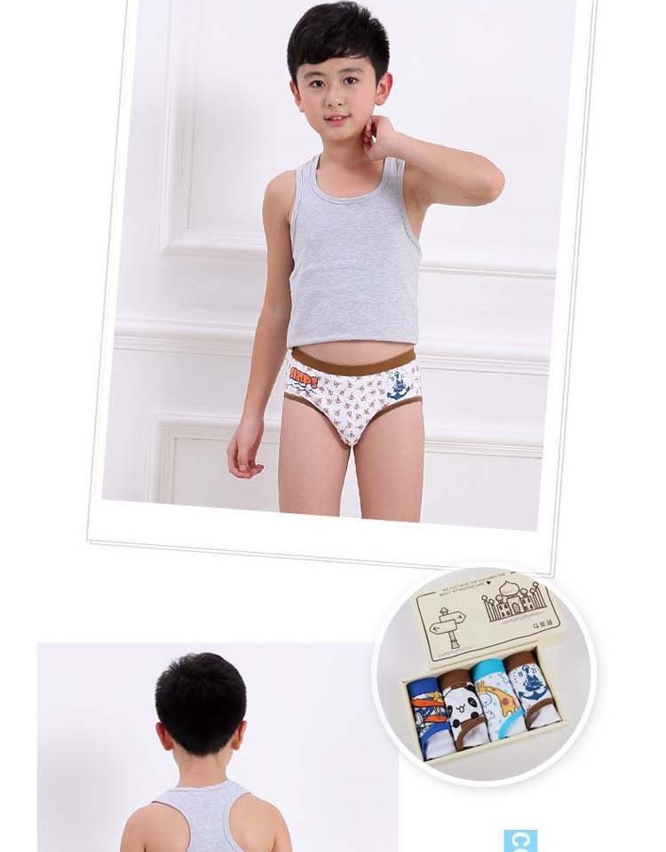 Cậu bé 12-13 tuổi và bé gái năm sinh đồ lót màu đỏ tam giác 9 học sinh 10 cậu bé lớn 11 bông 15 quần short boxer shop do lot