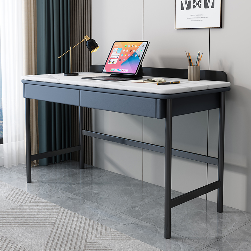 Italian light luxury rock board desk home desk desktop computer desk modern minimalist bedroom study desk writing desk