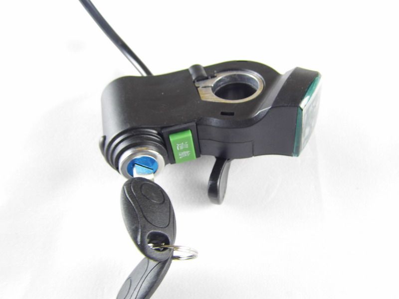 Electric vehicle LED voltage display Turn handle power display Turn handle live door lock switch (finger)