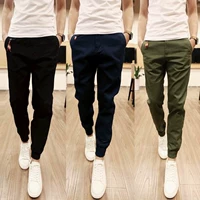 Thủy triều béo người đàn ông béo mập người đàn ông lỏng lẻo mã chân quần quần bình thường quần thủy triều - Quần mỏng jean nam