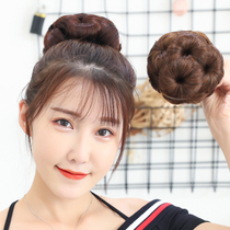 Fluffy wig bun fake hair hair ring bud head simulation Hepburn pan hair bag female grab meatball head