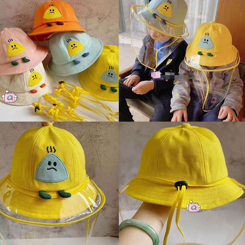 Children's hat out of artifact spring and autumn baby fisherman's hat protective foam isolated from spittle boy and girl shade