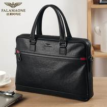 Falamani handbag mens портфель-подлинная кожаная одиночная плечевая наклонная сумка бизнес-компьютерная сумка коровьего коров