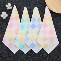 6 gauze saliva Towel Double cotton square towel baby handkerchief wash towel bath towel kindergarten face towel