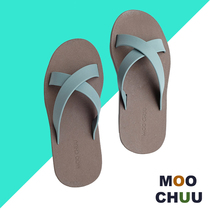 Moochuu Thai rubber slippers men wear anti-slip wear holiday beach shoes and ladies outside summer