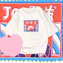 jojo wonderful adventure T-shirt peripheral illustration HD printing Japanese short-sleeved couple edition Rest loose summer