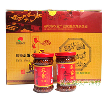 Lingxi Farmhouse Douchi sauce 220g * 6 bottles of gift box mixed rice noodles open lid instant Hubei local specialty