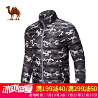 Camel của nam giới thể thao xuống áo khoác nam thanh niên áo khoác mỏng người đàn ông ấm áp của ánh sáng xuống áo khoác ngắn đầu áo phao lông vũ nữ có mũ