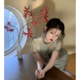 Легкое ципао, элитное ретро платье, 2025 года, светлый стиль, китайский стиль