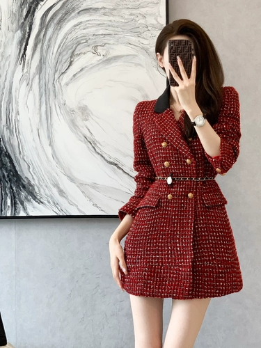 Праздничнный демисезонный пиджак классического кроя, платье, в стиле Шанель