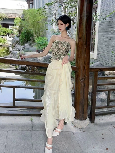 Мини-юбка со звездами в лесном стиле, классическая мини-юбка в французском придворном стиле, можно носить в обычное время, платье из двух частей