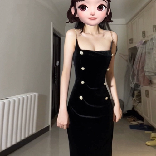 Элегантное элитное платье, черная бархатная юбка, подарок на день рождения, изысканный стиль