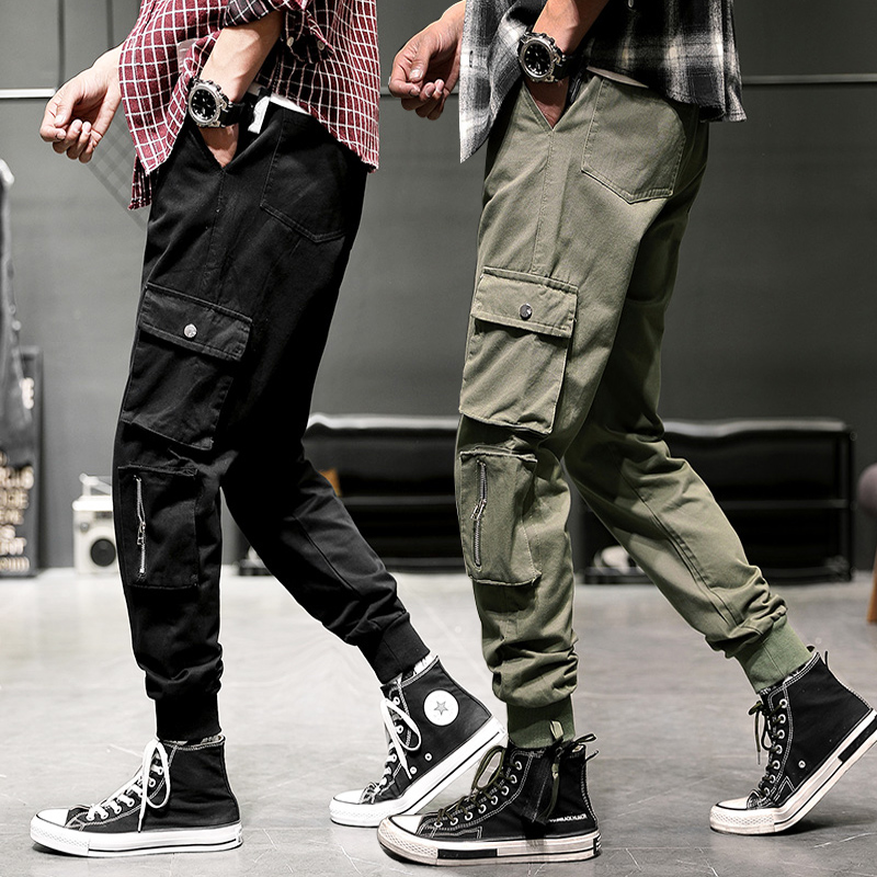 Summer workwear pants male Korean version Trend 100 Ride Country Tide Cards Easy 90% Sport trouser bunches Men Casual Pants