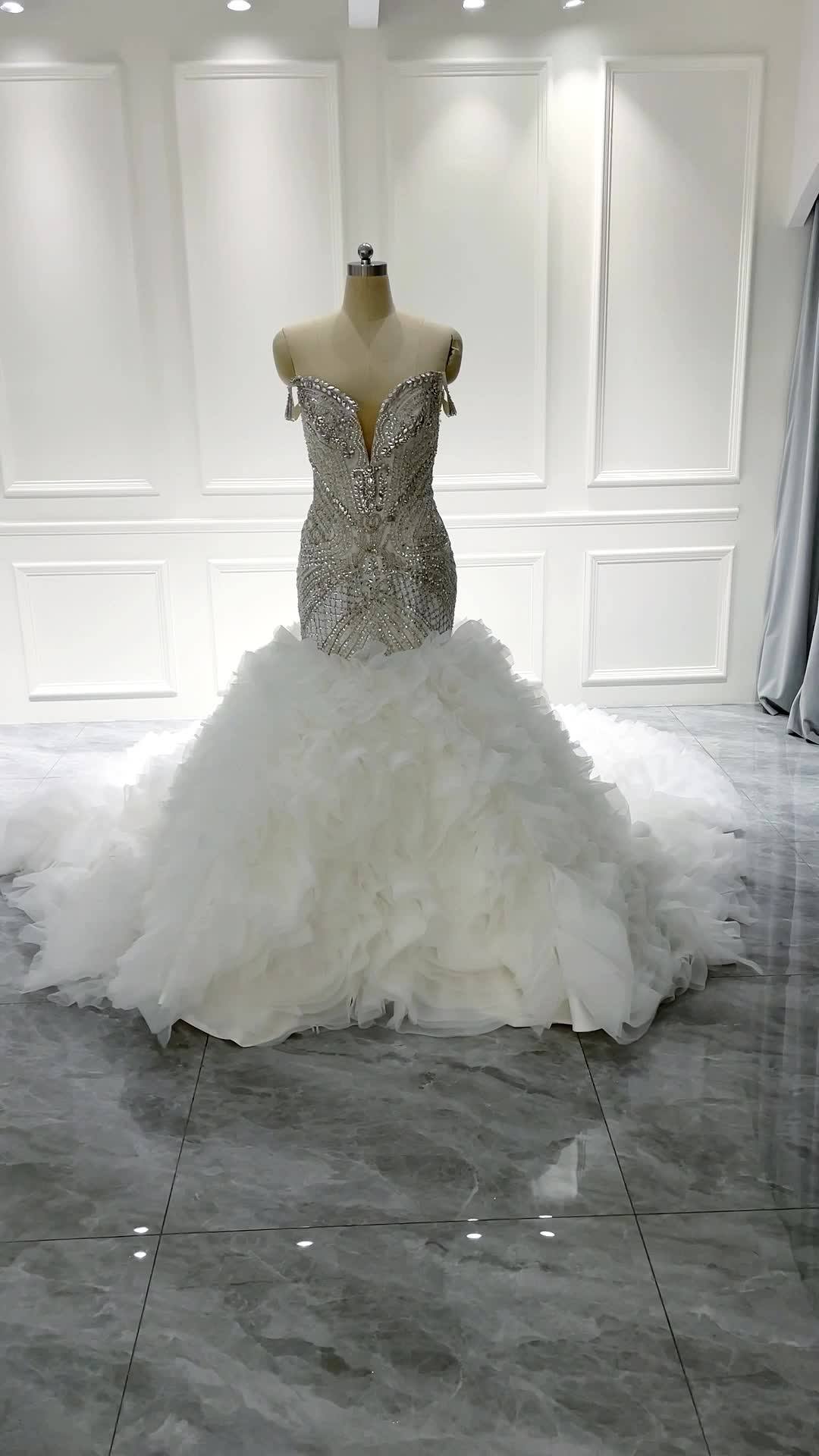 Ruolai ZW00179 Gorgeous Sweetheart Off the Shoulder Mermaid