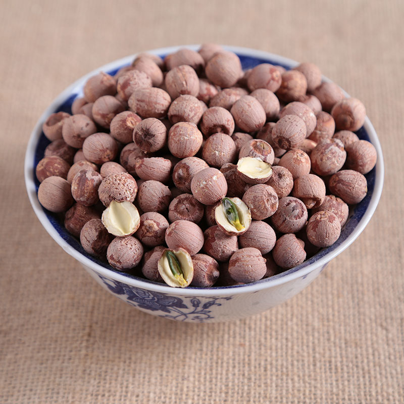 Honghu Wang Wenjuan with core red lotus 500g Honghu with core red lotus green core red dried lotus seed farm dry goods 1kg