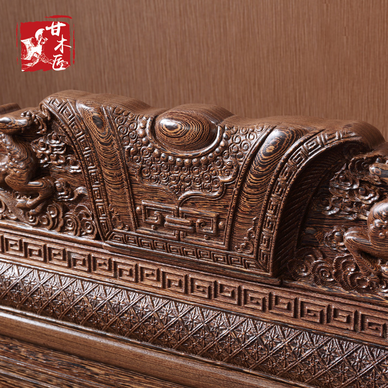 Купить Диван из массива дерева Мебель из красного дерева венге диван ...