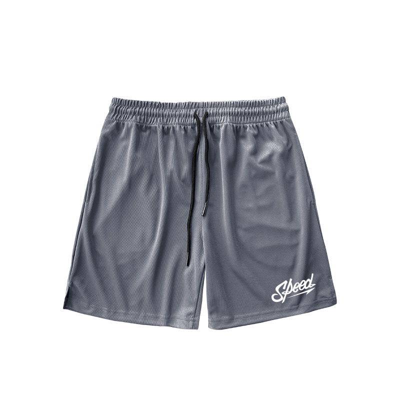 American-Style Quick-Drying Shorts, Large Size, Elastic Waist, Loose Fit, Knee-Length, Four-Point Basketball Training Pants, Fitness Weight Loss Jogging Pants
