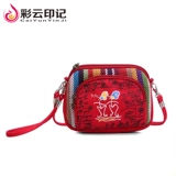 Кошелек, маленькая красная сумка через плечо, широкий экран