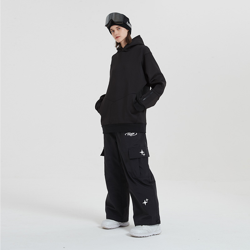 KSONE ski pants ski sweatshirt suit single board double board freestyle snow suit loose warm thickened 2023 new