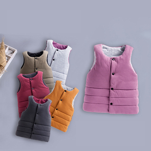 纯棉儿童双面穿保暖马甲