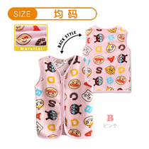 Bread Superman Bread Warriors Coral Velvet Sleeveless Vest Childrens Warm Sleeping Bag Top Baby Autumn Winter Vest