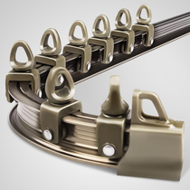 Ouxuan curved bay window curtain track u-shaped guide rail corner top-mounted slide can be bent u-shaped l-shaped curved rail slide