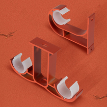 Ouxuan top mounted Roman Rod curtain rod bracket fixing seat bracket bracket bracket bracket bracket accessories double support single rod