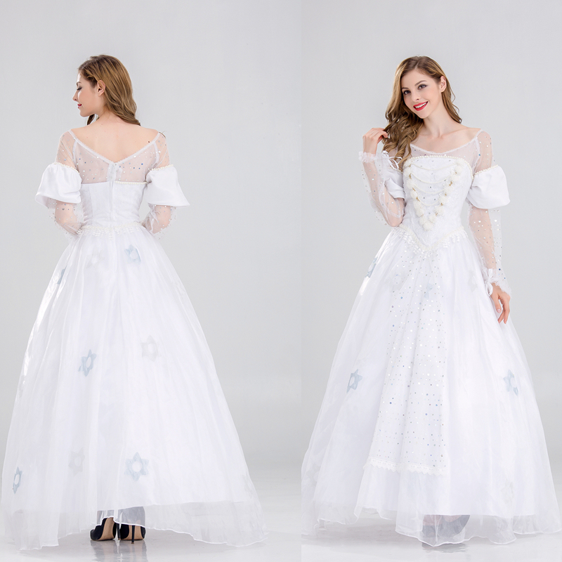 Princess Dress Halloween Masquerade Fairy Tale Princess Dress Cosplay Snow White Queen Costume