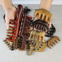 Massage Comb Green Sandalwood Purple Sandalwood Comb Head Wooden Comb Head Massage Acupoint Press