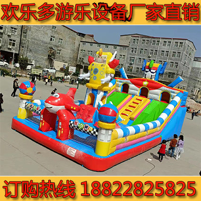Spot Robot Ottmann inflatable castle Inflatable Bed Air Cushion Naughty Castle Trampoline Trampoline Jump Bed High Slide Large