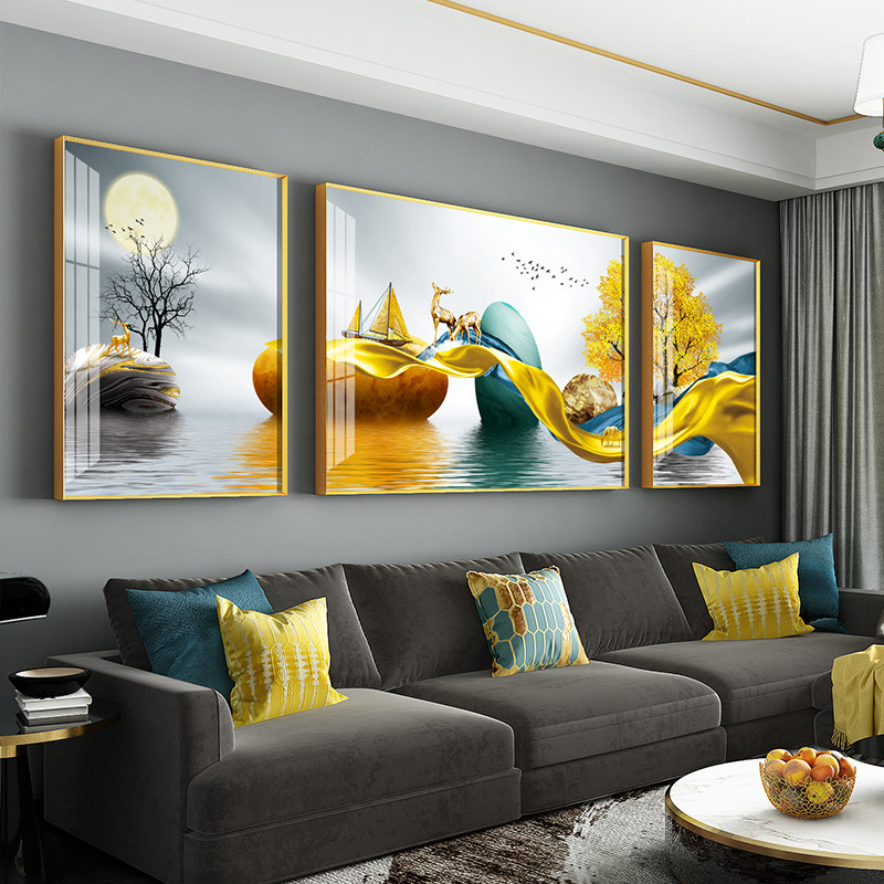 Sofa background wall decoration hanging decoration creative personality wall decoration living room TV Wall Wall Wall modern light luxury Wall Wall Wall Wall