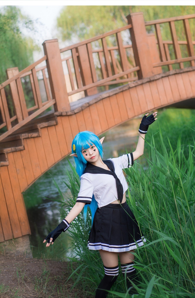 Bump thế giới chanh chị COS quần áo Một bộ đồ thủy thủ Lijie nữ đồng phục JK trang phục cosplay đồng phục sinh viên DJ - Cosplay bộ đồ cosplay