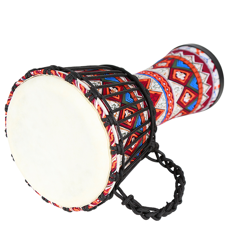 Medway African drum 8 inch 10 inch 12 inch fabric sheepskin solid wood African drummer drum 6 9 12 packs
