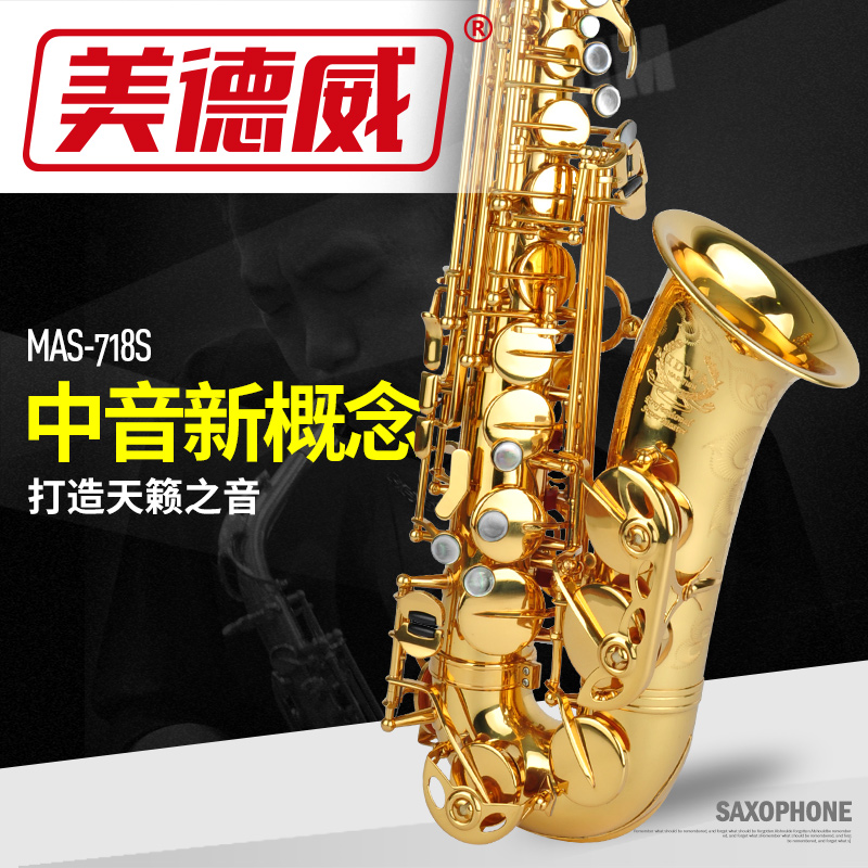 SaxMAS-718S Virtue instrument downfall E-tone saxophone wind pipe in sound saxophone