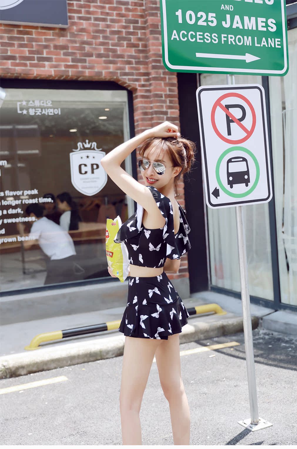Mùa xuân nóng bỏng chia đôi áo tắm nữ hai mảnh che bụng bảo vệ là người hâm mộ Hàn Quốc ngực nhỏ tụ tập bơi gợi cảm - Bộ đồ bơi hai mảnh đồ bơi nữ 2 mảnh
