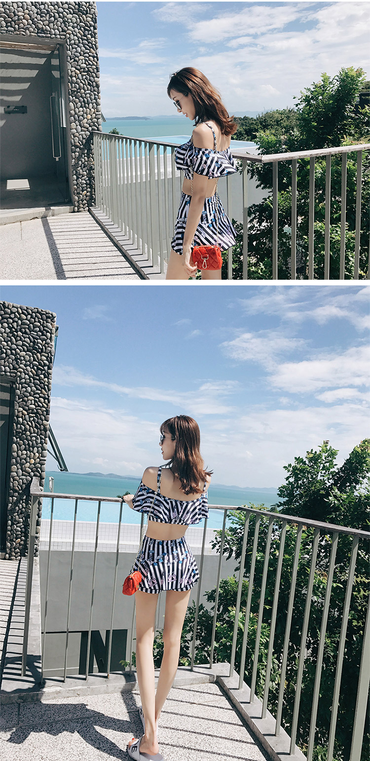 Áo tắm nữ sinh bảo thủ Nhỏ ngực nhỏ hai mảnh nhỏ tụ tập nước hoa Hàn Quốc suối nước nóng gợi cảm bơi lội - Bộ đồ bơi hai mảnh đồ bơi 2 mảnh đẹp