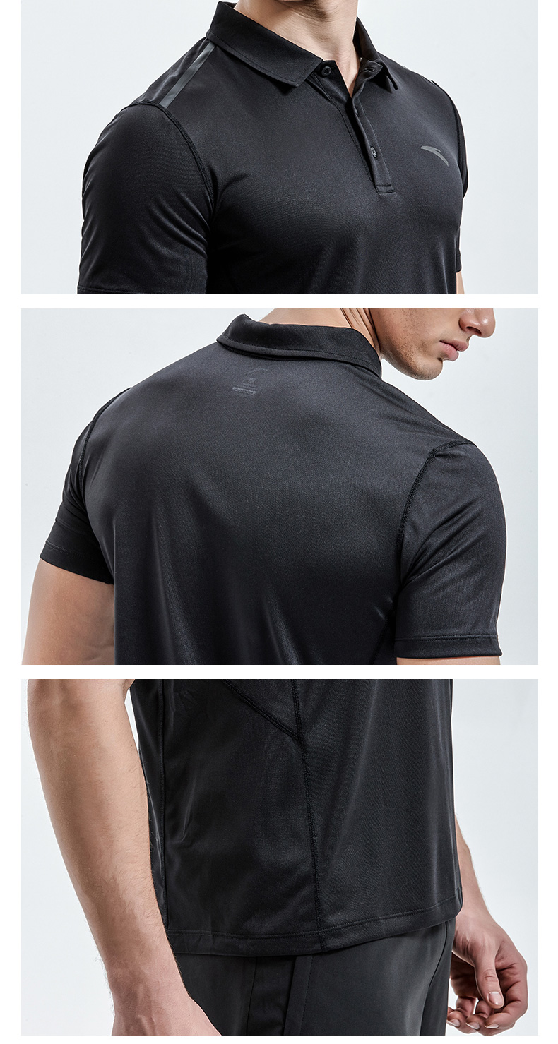 Anta nam 2018 mùa hè mới thể thao polo áo sơ mi đan ngắn t- shirt thể thao giản dị áo sơ mi 95827140 áo polo form rộng