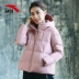 Anta down jacket Quần áo nữ 2018 mùa đông ấm áp và áo gió trùm đầu áo thể thao giản dị - Thể thao xuống áo khoác Thể thao xuống áo khoác